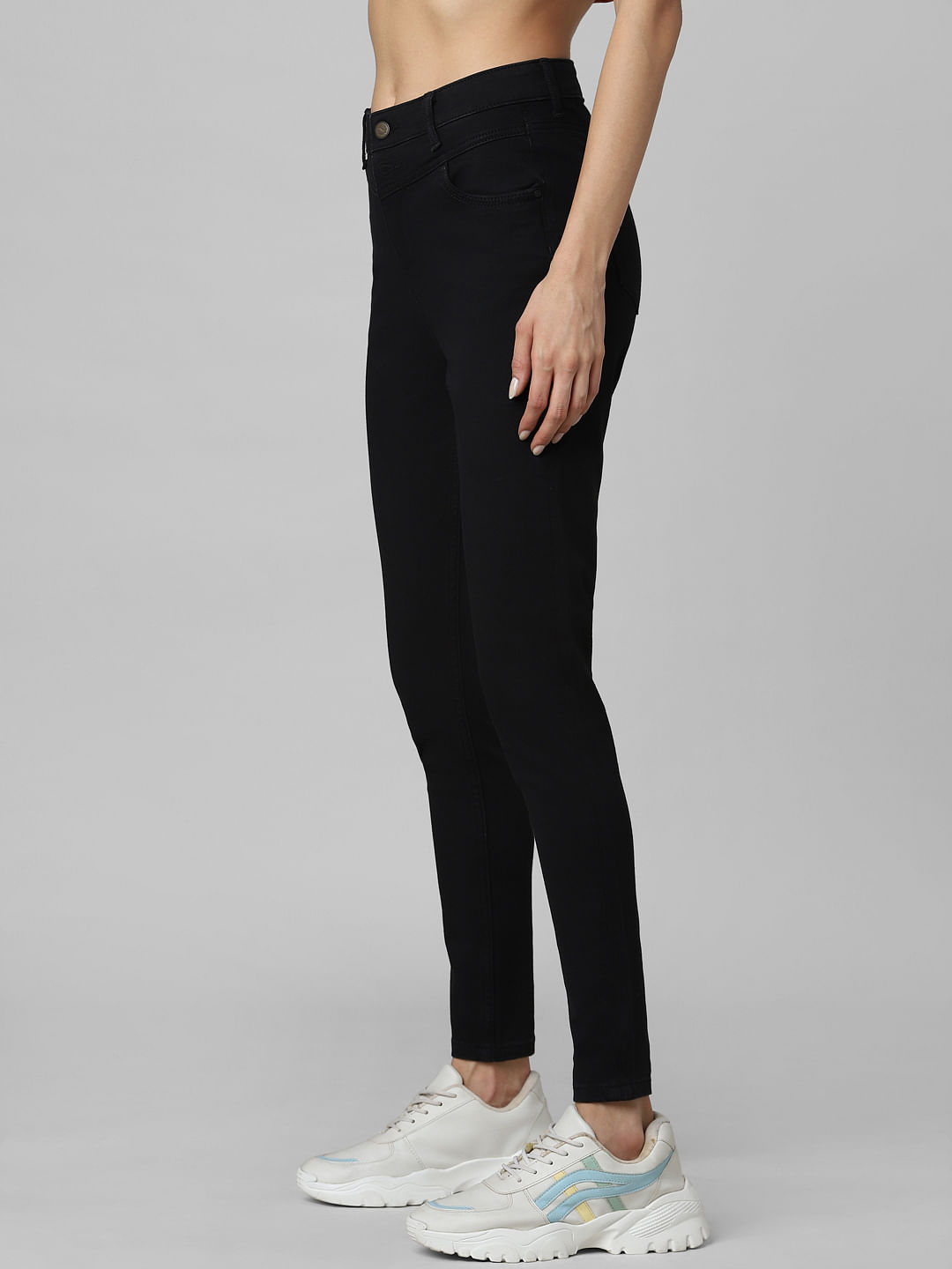 THE ROW Thilde Slit-Front Skinny Pants | Neiman Marcus